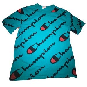 Men’s Vintage Champion T-shirt Green Size XL